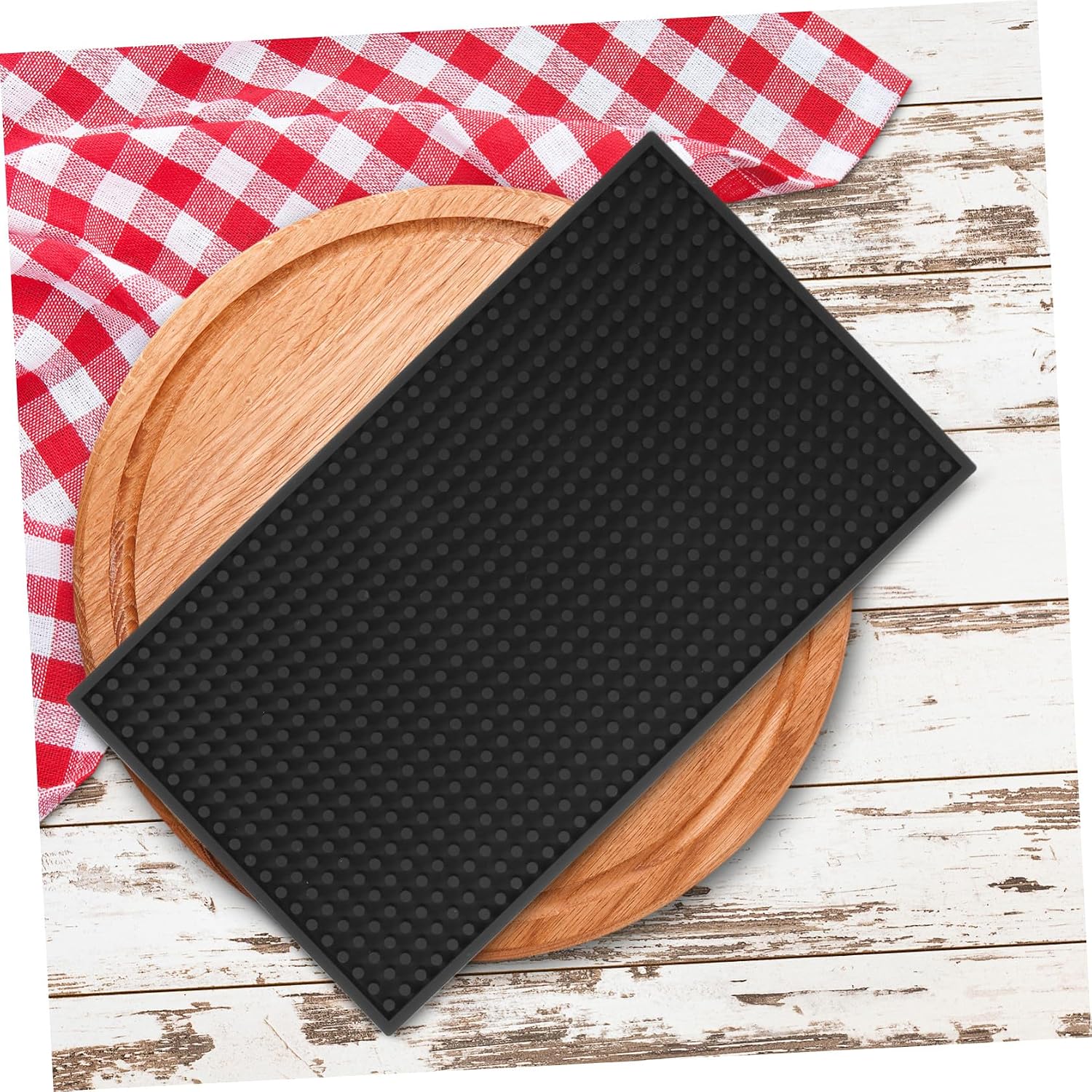 Cutting Board Grip Mat 13.8x7.9 Inch Silicone Non-adhesive