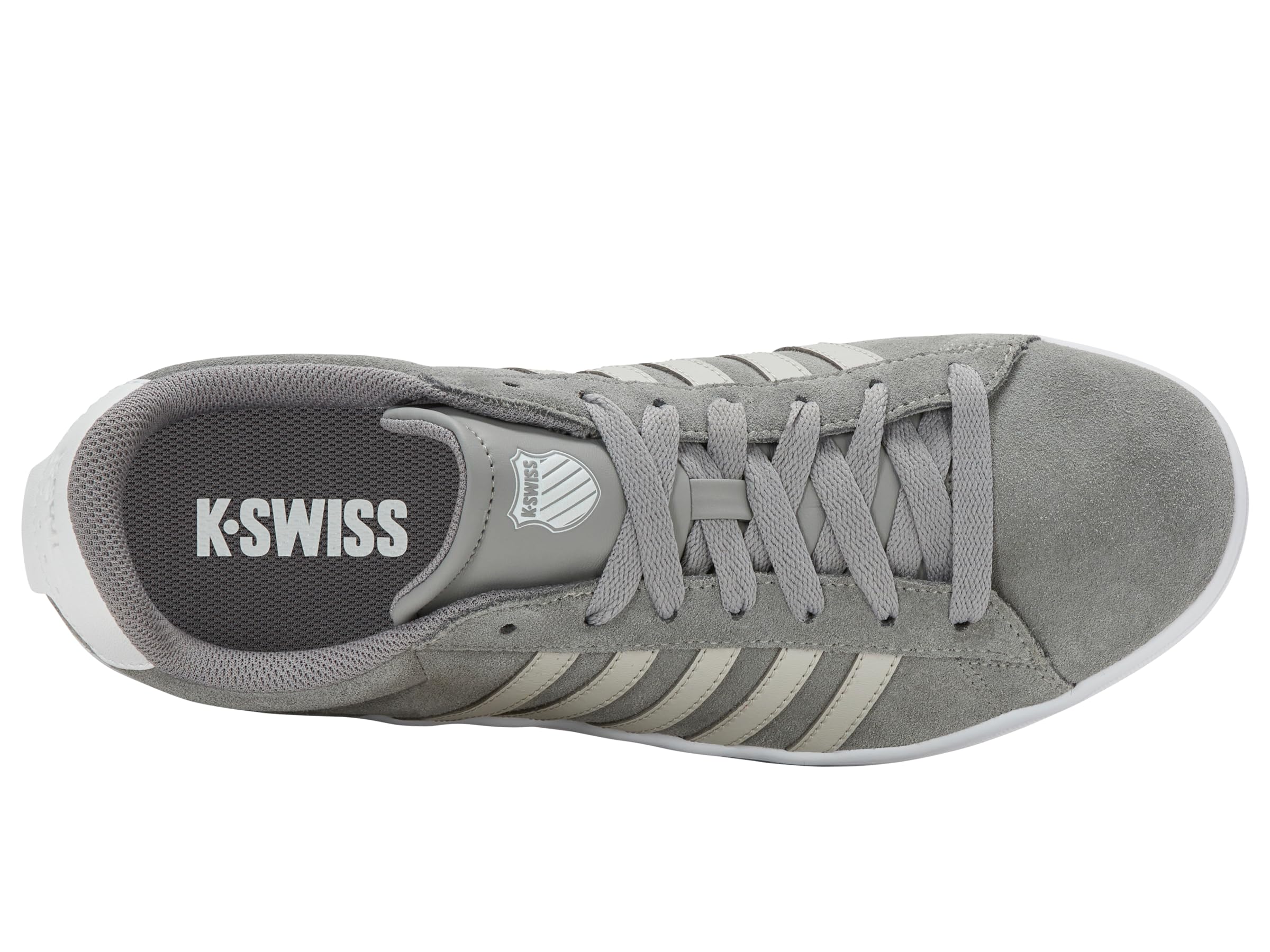 K-Swiss Court Tiebreak II SDE Herren Leder Sneaker Schuhe 09492-029 grau | Der Court Tiebreak II SDE erhält ein subtiles Makeover, abgerundeter Zehenkappe und vielseitigem Style.