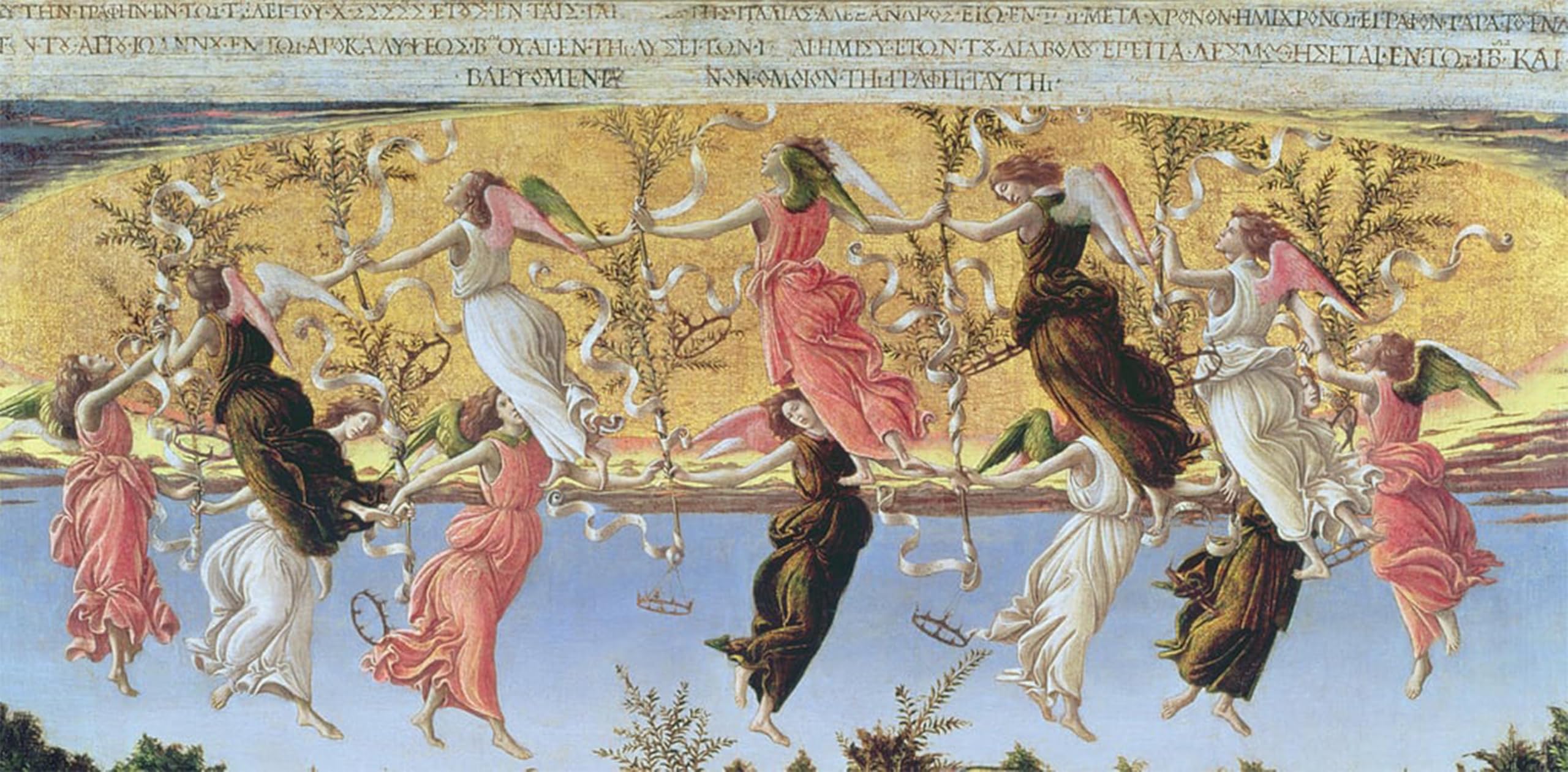 POSTERIIk Vintage Print Pop Art Landscape Artwork Mystic nativity by Sandro Botticelli Art Prints for Office Home Decor 60x90cm