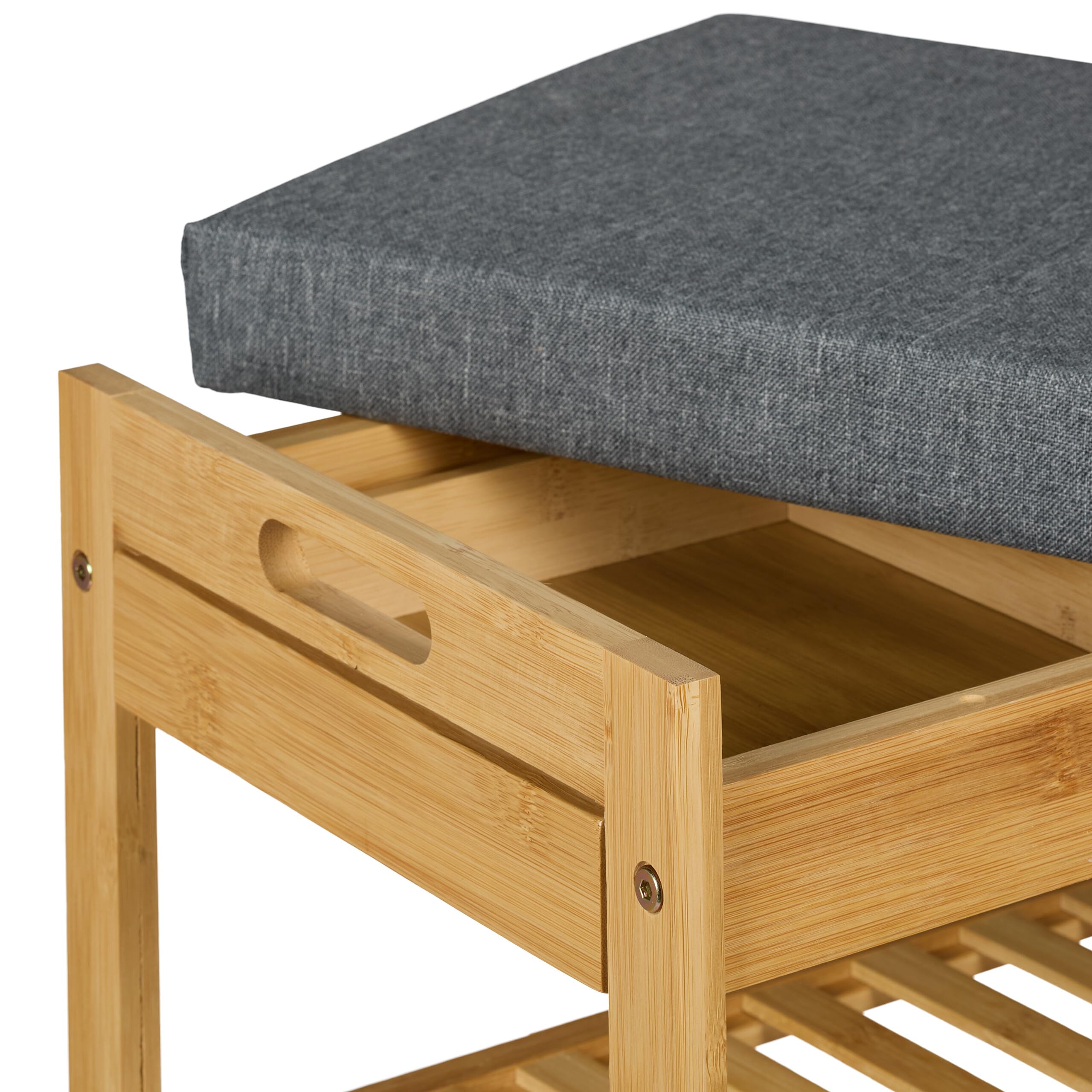 VASAGLE Nachtkastje, Bijzettafel Met Een Lade En 2 Planken Ruimtebesparend 35 X 35 X 70 Cm Grijs Zwart Let502b02