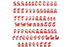 Bright Creations Christmas Alphabet Iron On Patches, Red Letters (1.5 in, 3 Sets, 78 Pieces)