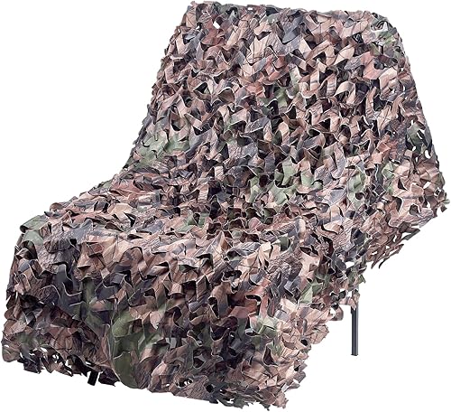 Miniatura 2 de FLYEGO Red de camuflaje de camuflaje, red de camuflaje a granel, redes de camuflaje excedente militar para caza, parasol ciego, cubierta de
