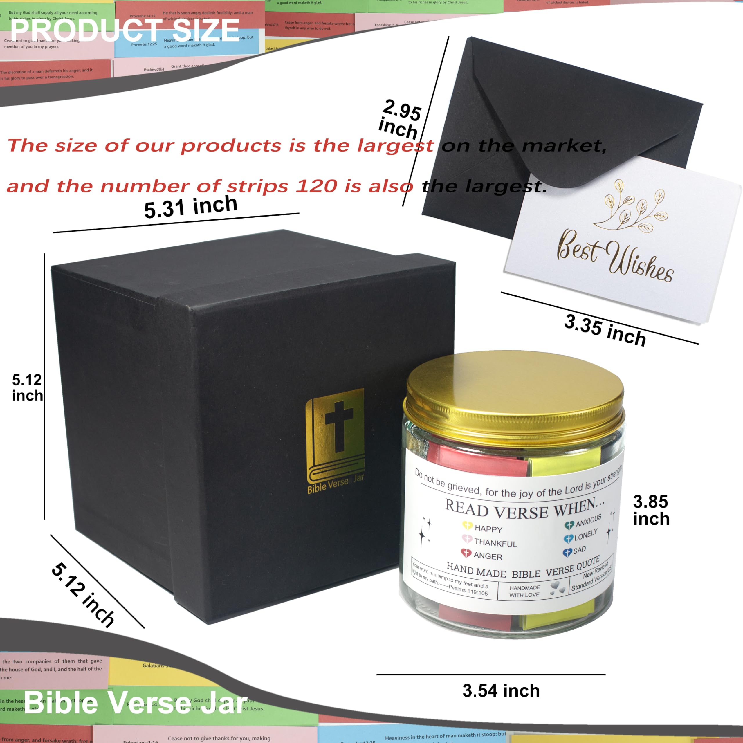 Catholic Bible Verse Jar,Catholic Gifts For Women Men Kids Teens,Bible Verses in a jar,First Communion for Girls Boys,Confirmation Gift for Teen,Religious Gifts,Prayer the Hope Jar