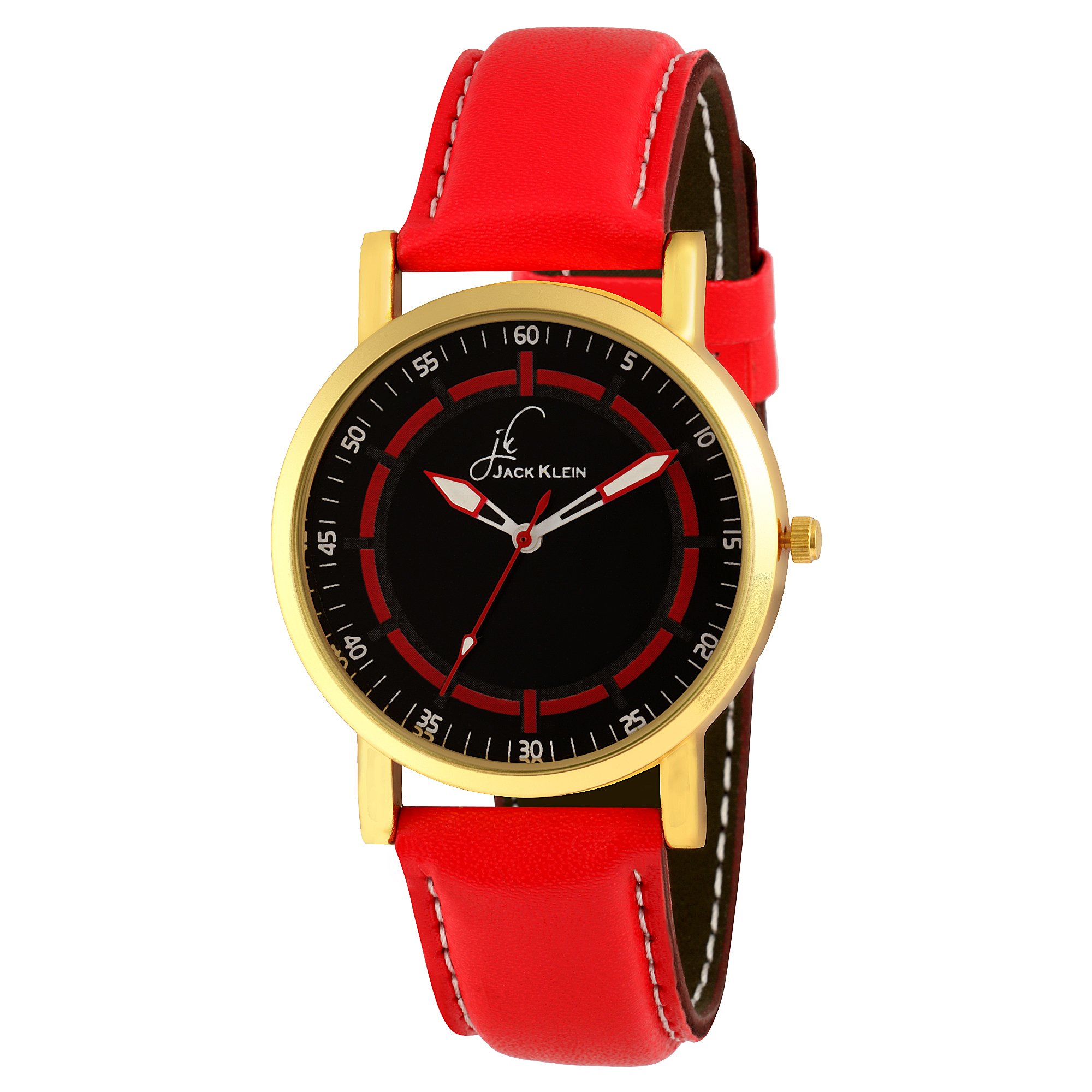 Jack Klein Red Strap Black Dial Analog Wrist Watch (B07F1L5GRQ) Amazon Price History, Amazon Price Tracker