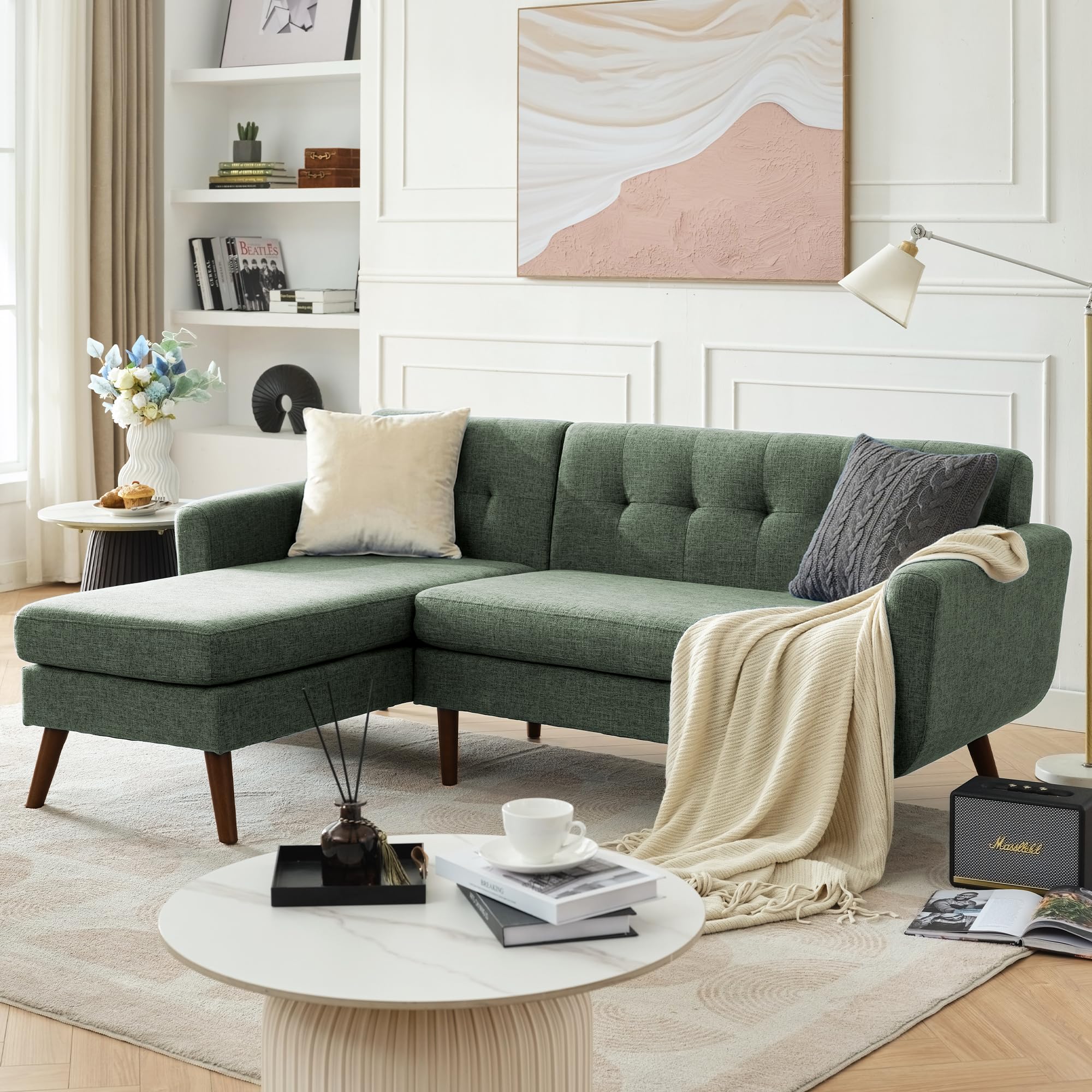 家具 marie Amazon.com: Tbfit L Shaped Couch Sofa, 80