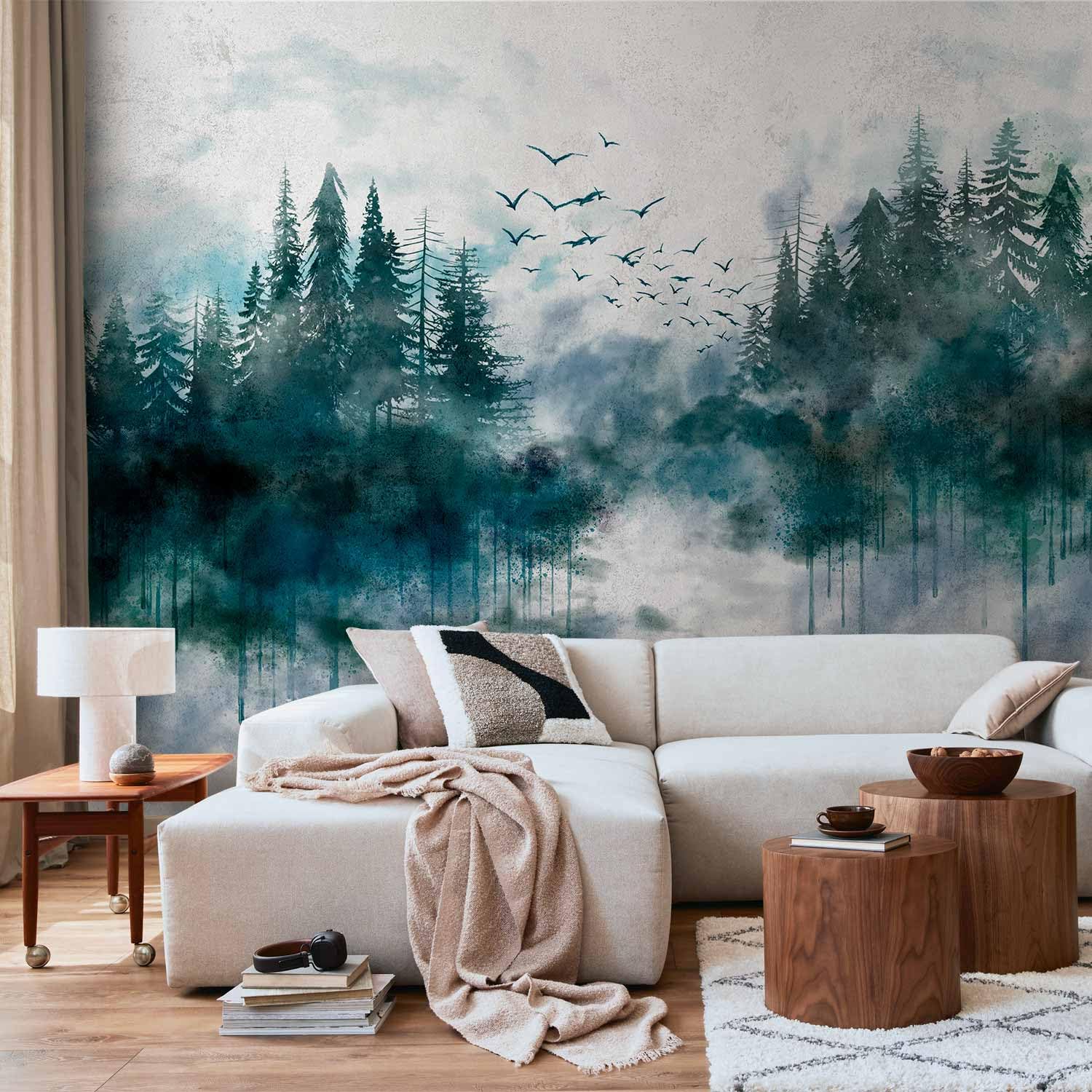 Amazon.co.jp: artgeist 壁画 森 216x98インチ - XXL 不織布