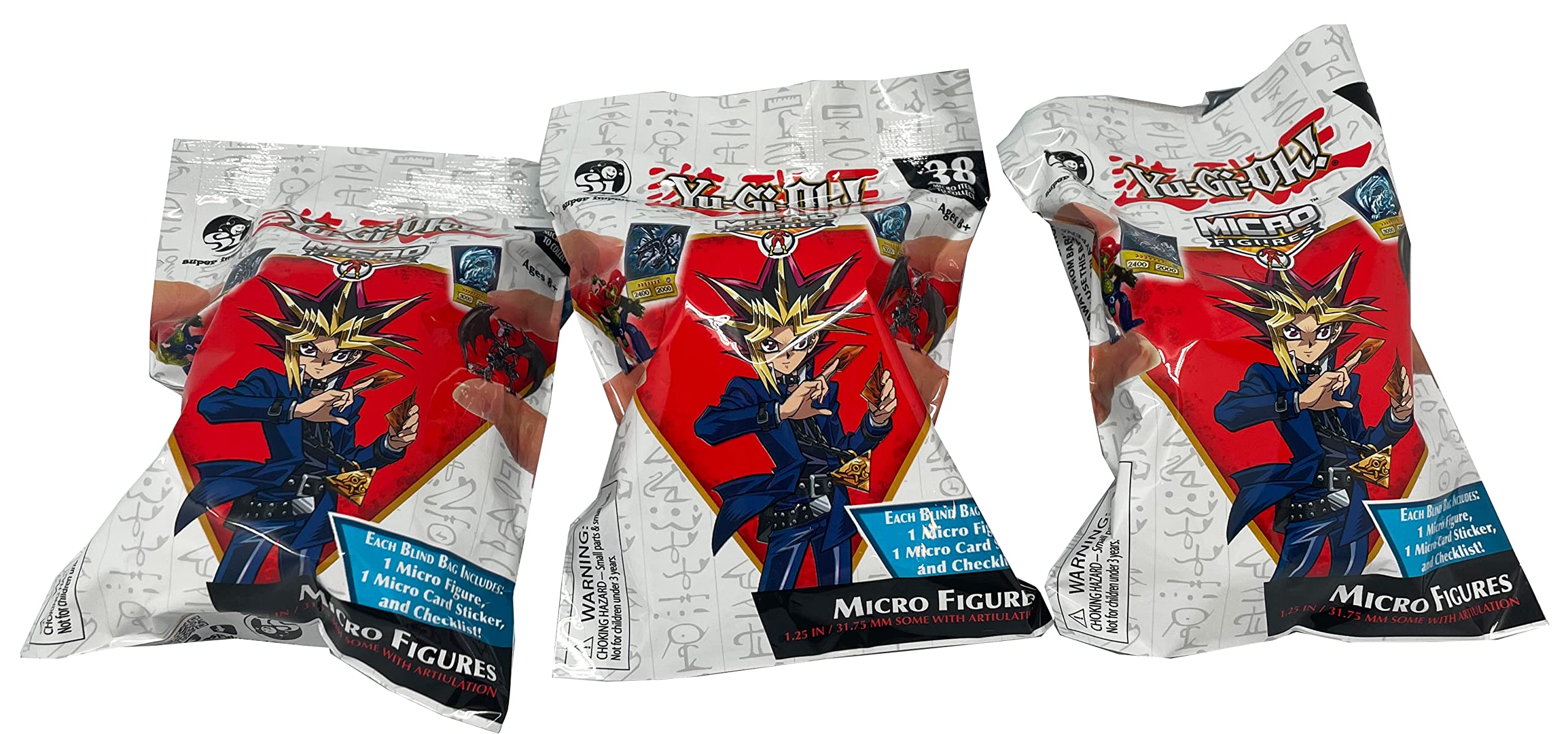 World's Smallest YuGiOh Micro Figures Blind Bag (3 Pack) Toys