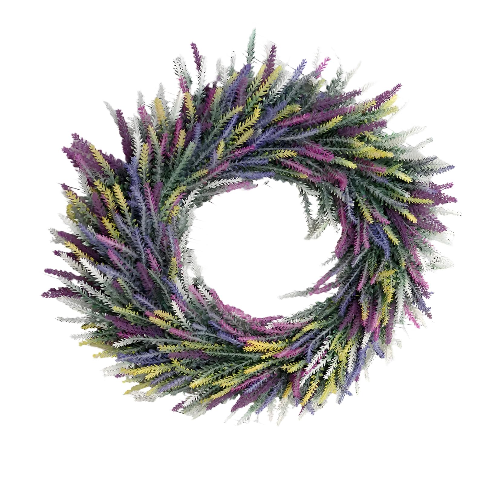 Tsophreniq Artificial Lavenders Wreath for Summers Party Decorations Indoor Outdoors Door Wall Hanging Floral Arrangement Wedding Party Decorations