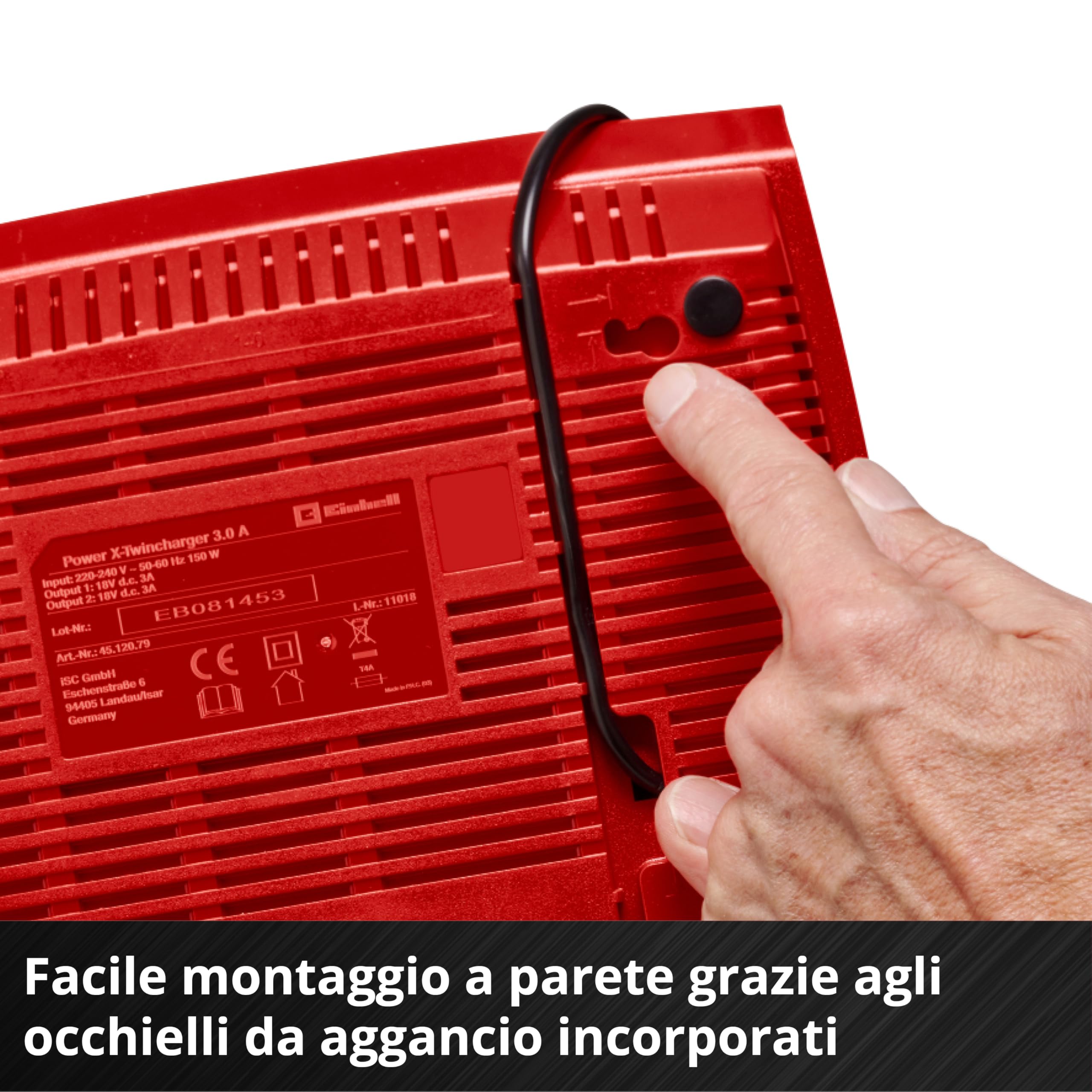 Originale Einhell Starter kit 2 batterie da 4,0 Ah e Twincharger Power X-Change (Li-Ion, 18 V, 75 minuti di ricarica, adatto a tutti i dispositivi Power X-Change)
