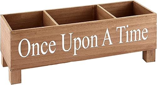 The Lakeside Collection Almacenamiento para niños - 3 contenedores de almacenamiento de juguetes para guardería o dormitorio, color marrón