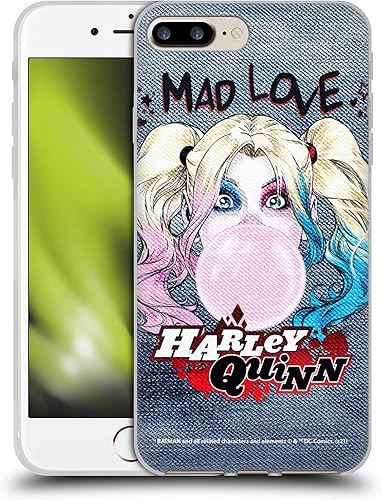 Head Case Designs Funda de gel suave con licencia oficial de Batman DC Comics Bubblegum Harley Quinn Graphics compatible con Apple iPhone 7