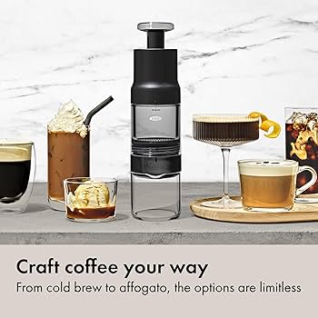バーベキュー・調理用品 AFTERNOON COFFEE STOVE SET Portable brewer makes hot/cold coffee quickly with filter