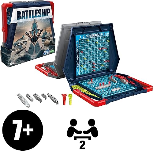 Miniatura 2 de Juego de mesa clásico de Battleship para niños de 7 años en adelante, divertido para 2 jugadores