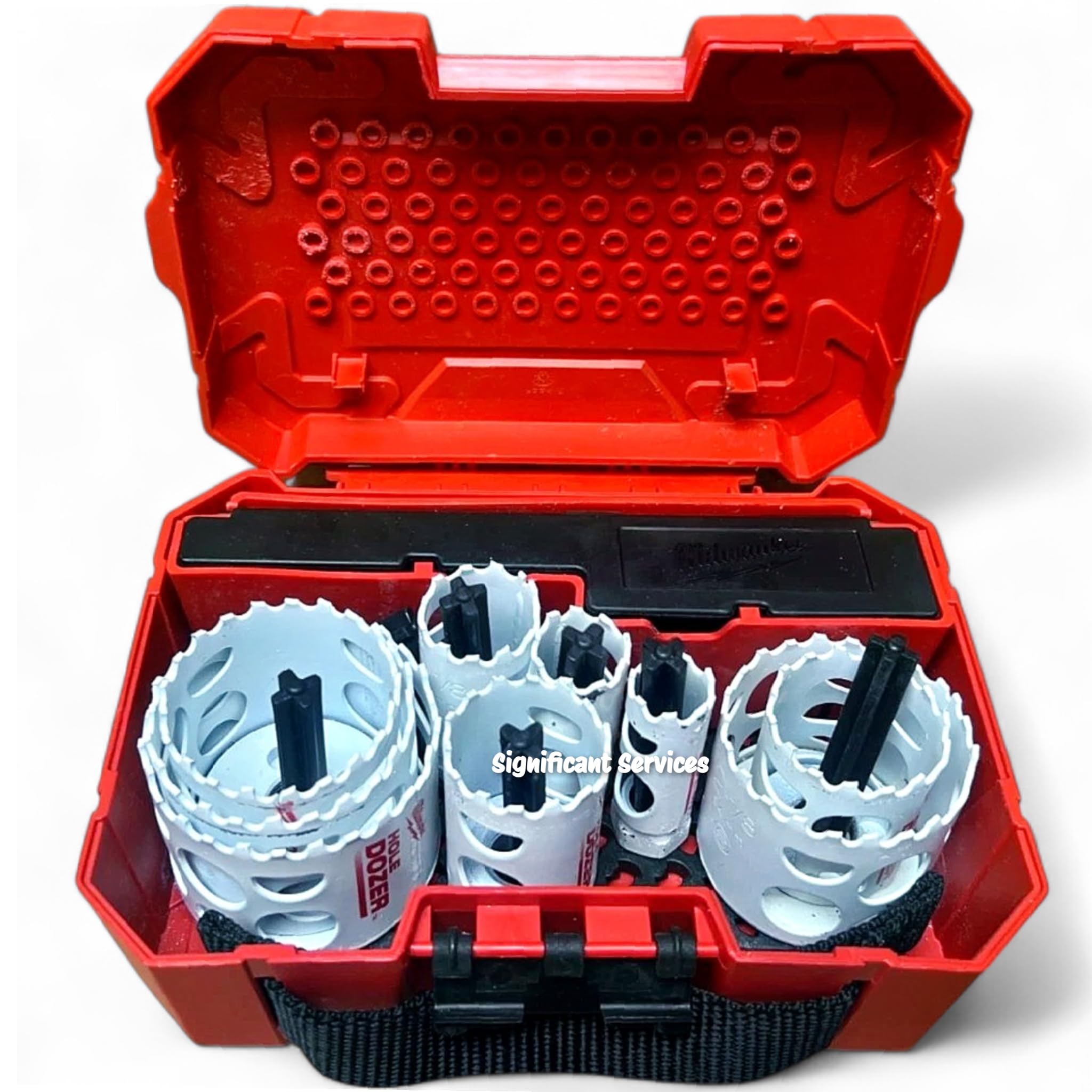 Milwaukee 49-22-4029 - Set di seghe a tazza bimetalliche per bulloni, 17 pezzi, con valigetta