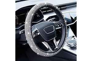 Sparkling Bling Crystal Steering Wheel Cover for Women