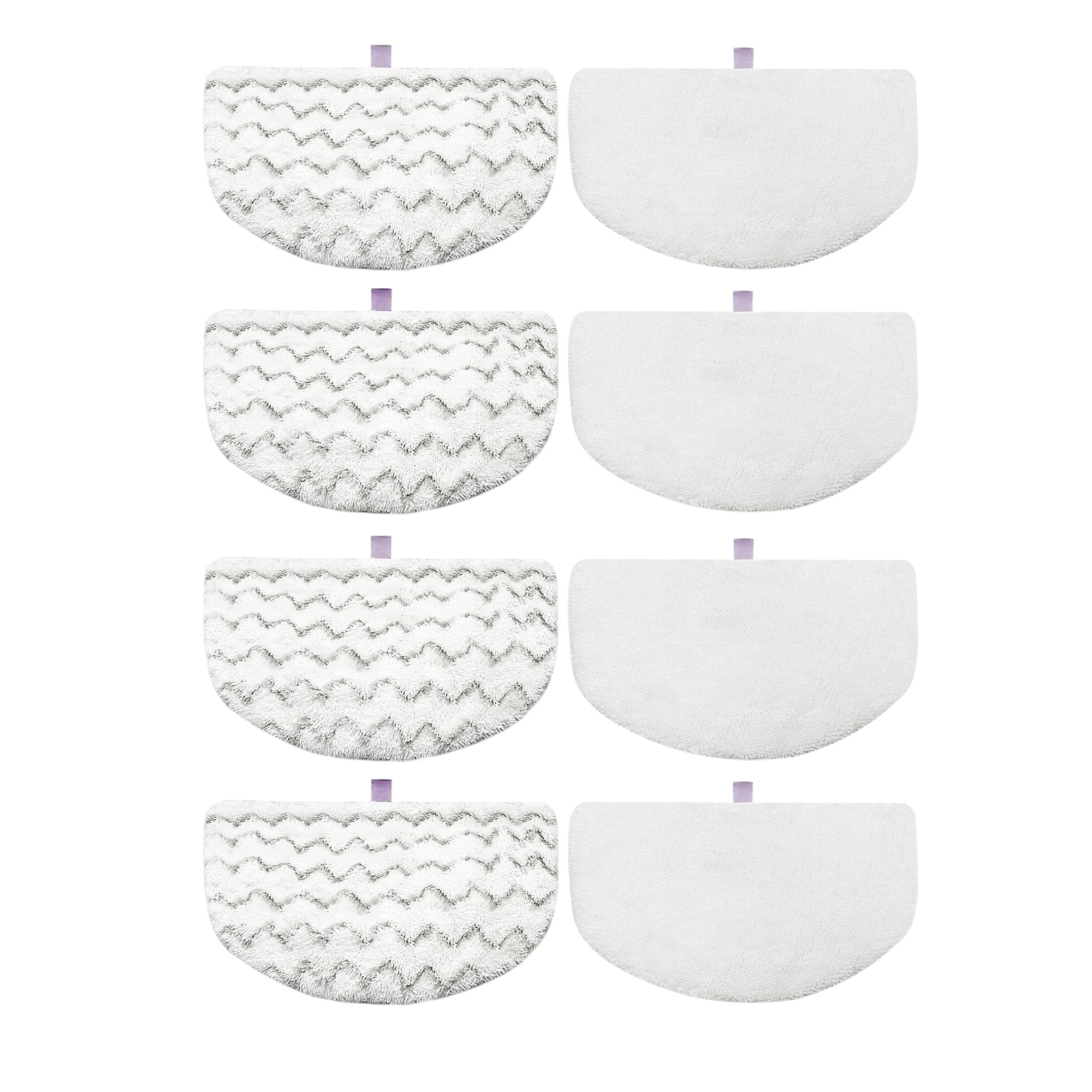 8 Pack Steam Mop Pads for Bissell Powerfresh Steam Mop 1940 1440 1544 1806 2075 Series, Model 19402 19404 19408 19409 1940A 1940F 1940Q 1940T 1940W B0006 B0017, Microfiber Washable, Reusable