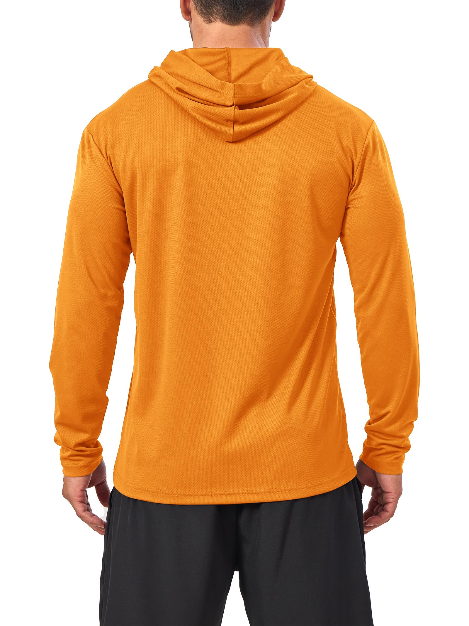 Paquete de 5 camisetas con capucha de manga larga para hombre, protección solar, protección solar, protección solar, protección solar, protección solar, ligera, de secado rápido, para pesca al aire