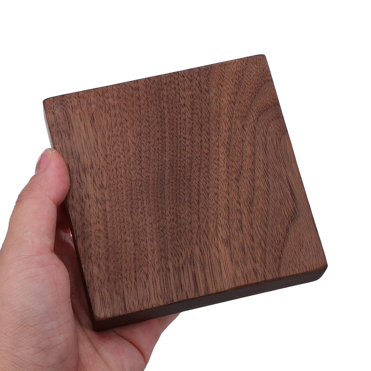 Walnut Lumber Boards Solid Wood Planks Thick 2pcs Unfinished Wood Panels Brown Rectangular Wear Resistance and Easily Sanded Surface for Craft Projects and Engraving