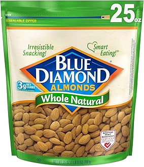 Whole Natural Raw Snack Nuts, 25 Oz Resealable Bag (Pack of 1)