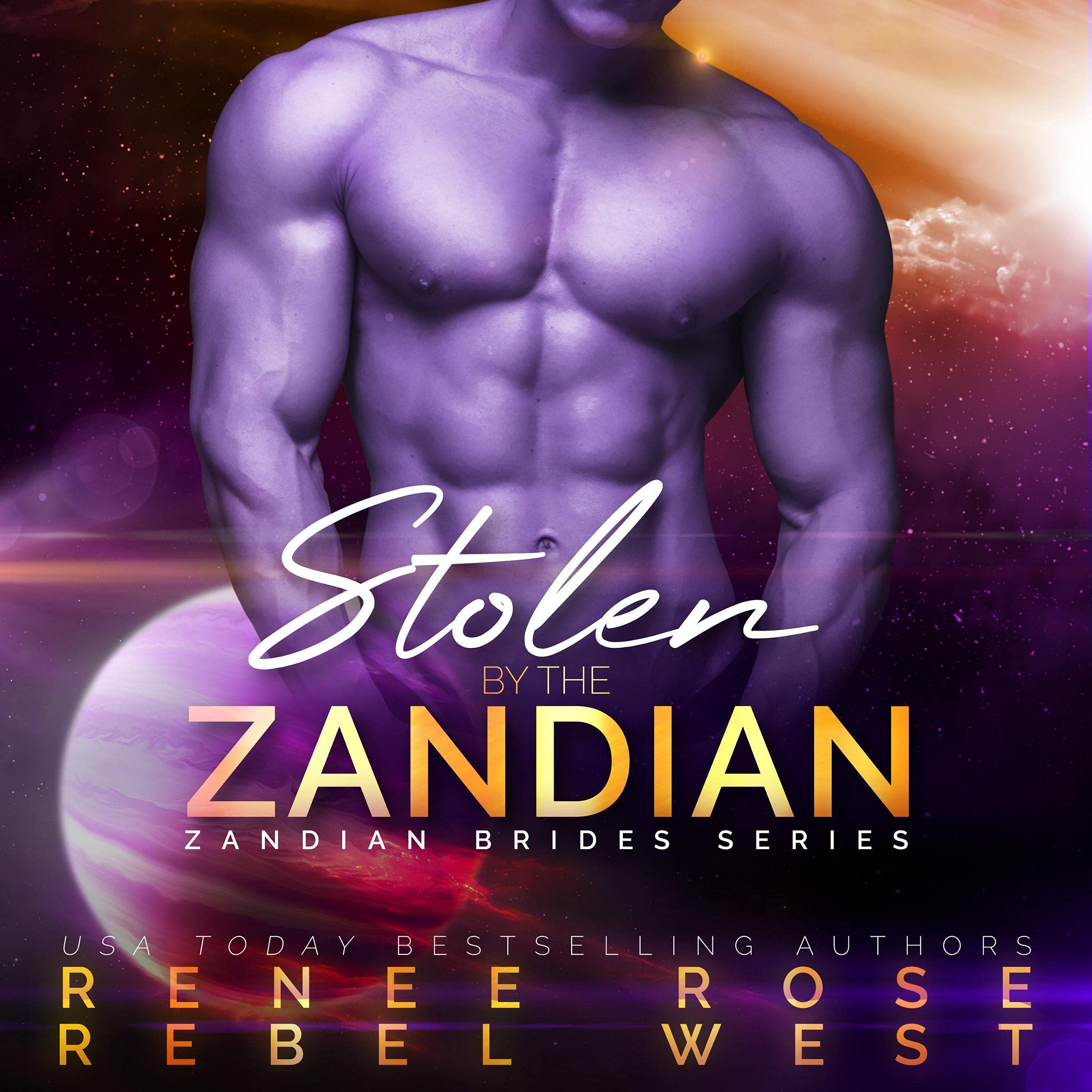 Cover art for Stolen by the Zandian: An Alien Warrior Romance