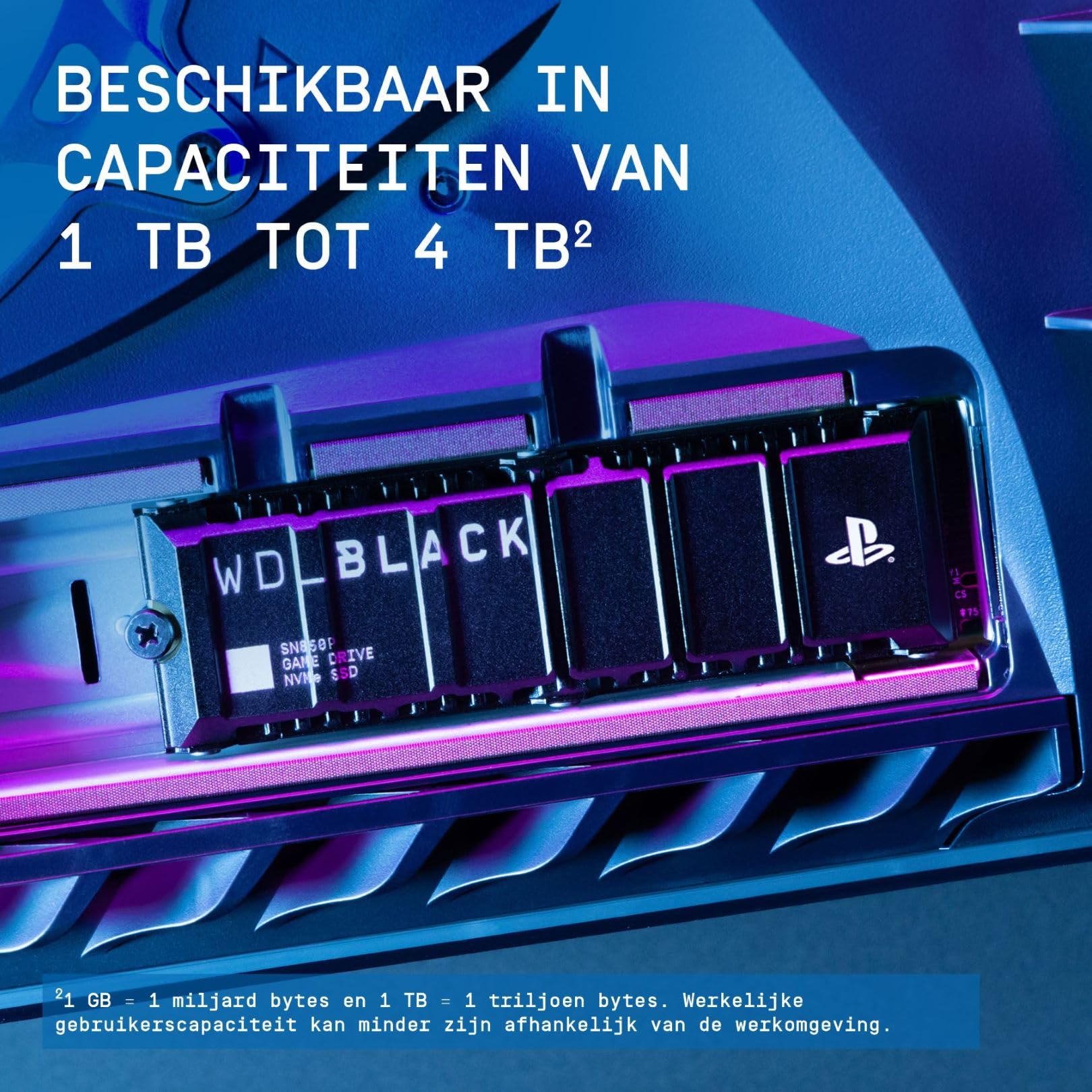 WD_BLACK SN850P NVMe SSD Voor PS5-Consoles 1 TB SSD-Opslag Voor
