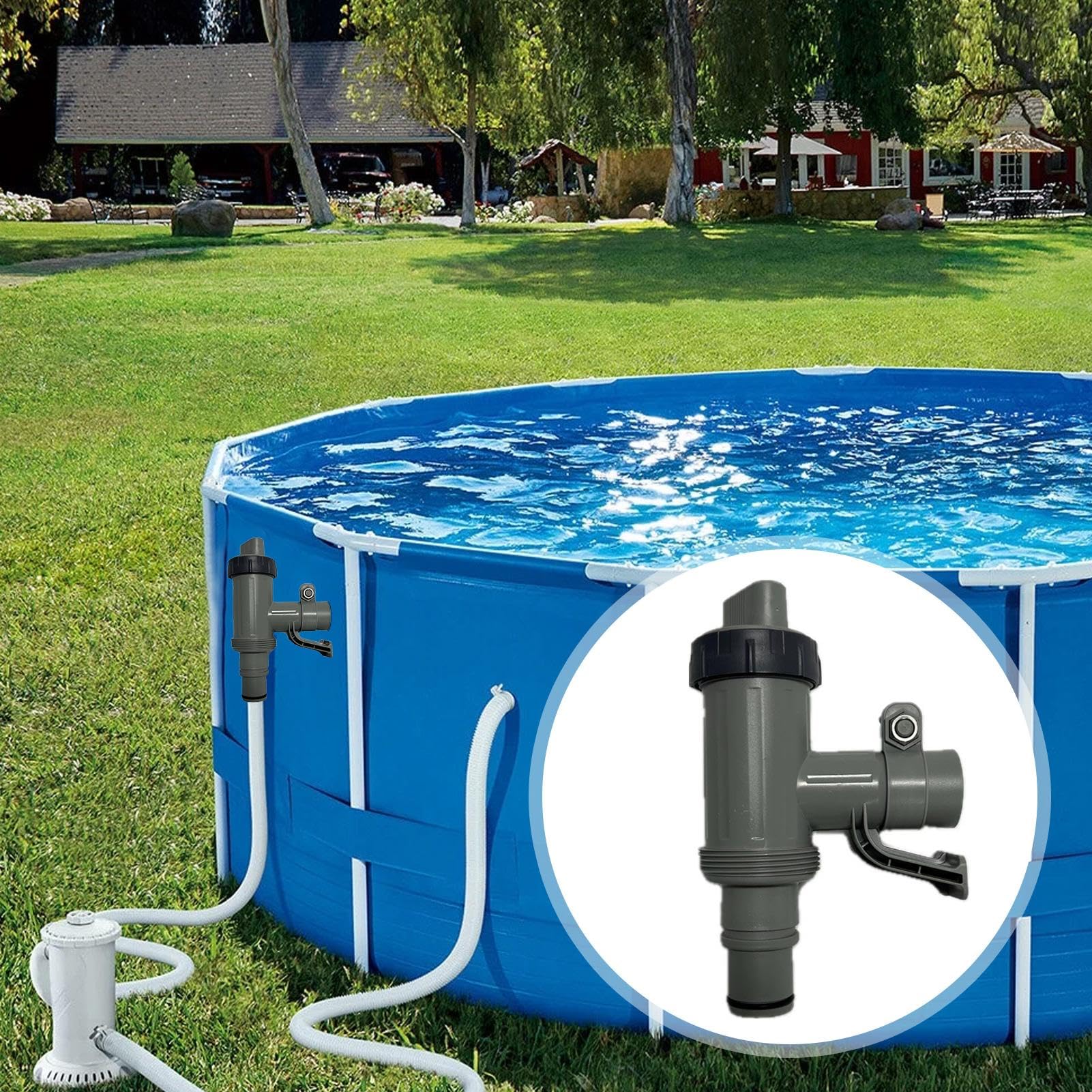 Valvola A Pistone Per Piscina, Adatta Ai Kit Di Sostituzione Del Pistone Intex Da 1500, 2500 E 14000 Galloni 89516244