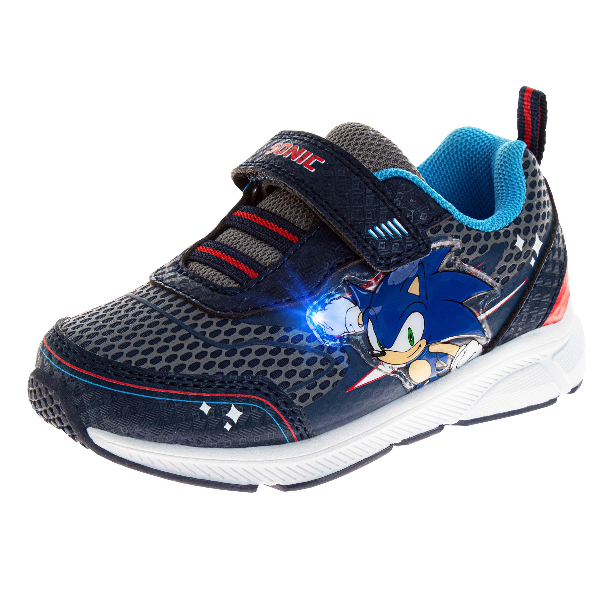 Josmo Kids Sonic the Hedgehog Sneakers LED Light Up Shoe (Toddler/Little Kid)