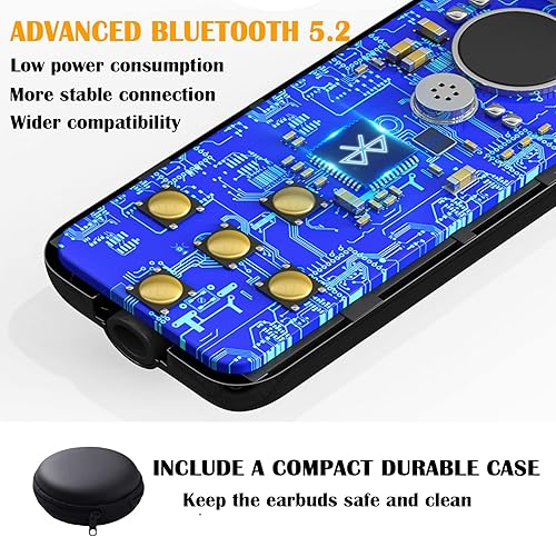 Miniatura 4 de Tapones Bluetooth para el trabajo, auriculares inalámbricos con adaptador Bluetooth de batería de 60 horas, tapones para los oídos con cancelación