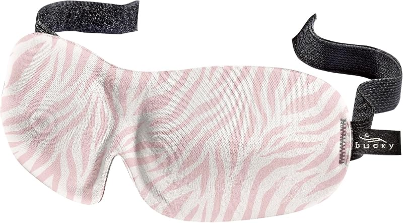 Máscara para os olhos Bucky 40 Blinks com estampa Zebra, tamanho único
