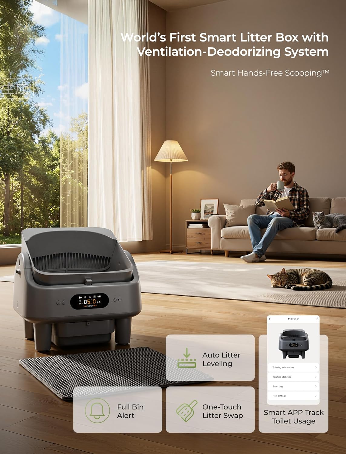 【告別鏟屎人生】Cypcat 智能貓砂盆 $109.99