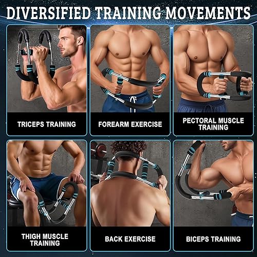 Miniatura 2 de juego de entrenamiento de brazo Twister y fortalecedor de agarre, equipo de entrenamiento ajustable de pecho y brazo de 80 a 110 libras +