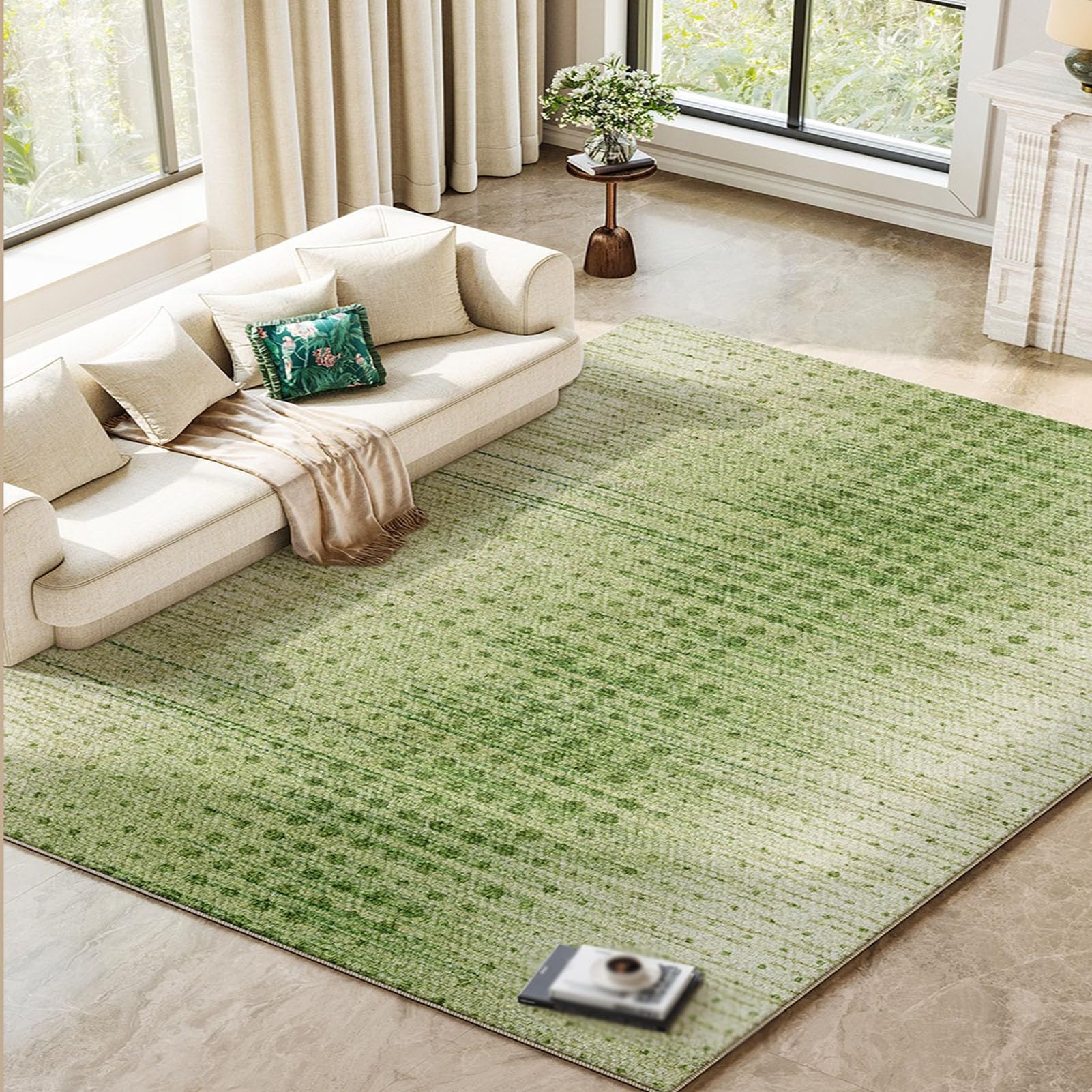 Tapis de sol poil ras moderne pour le salon et la chambre 200x250cm