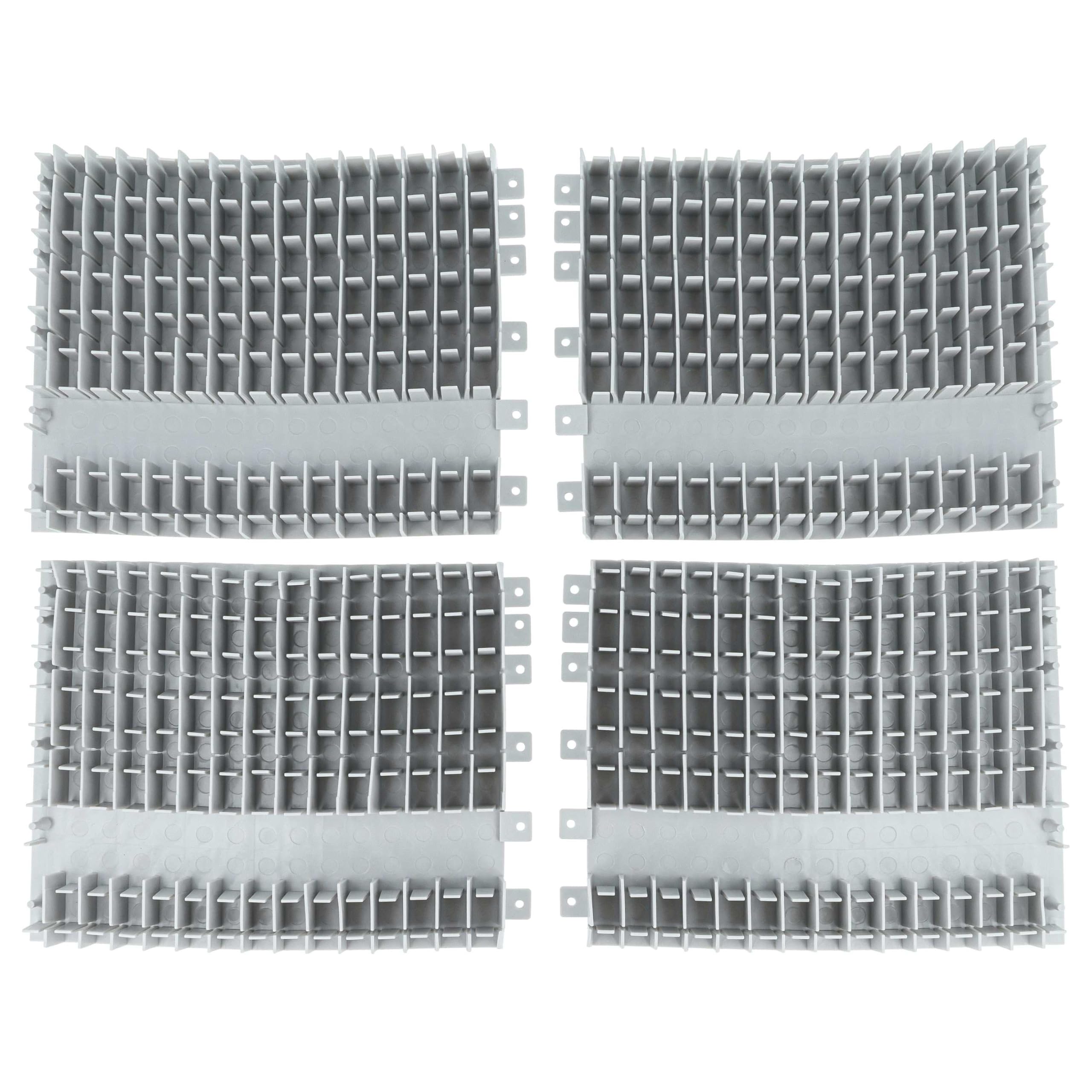 vhbw 4X Spazzola Compatibile con Dolphin SF 60 Robot aspiratore per Piscina | in PVC, 17,5 x 13 x 2 cm