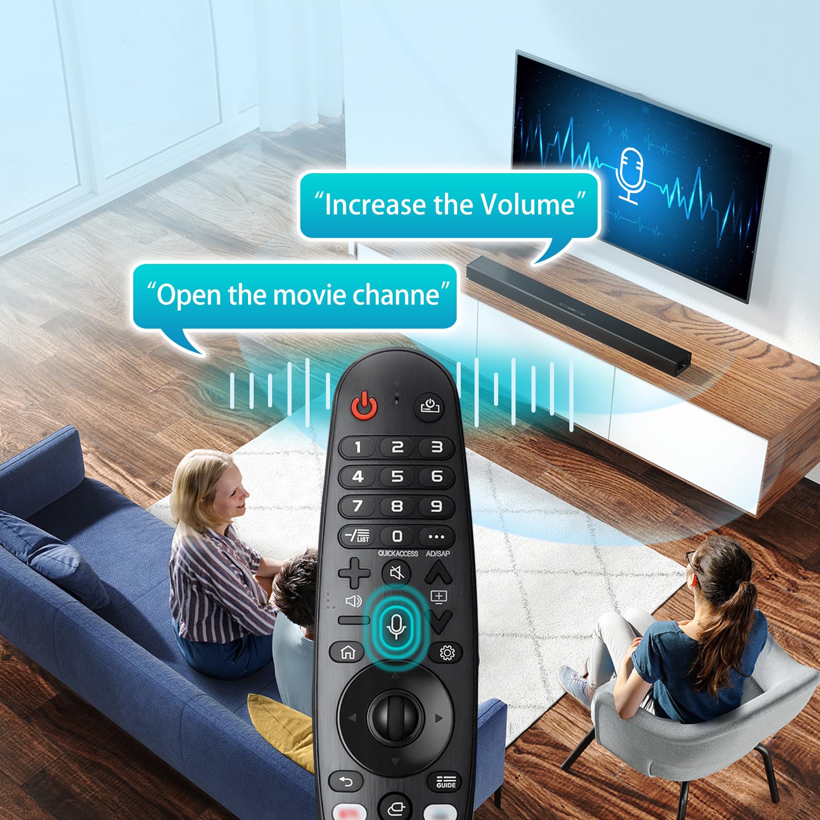 Amazon | LG TVリモートマジックリモコン AKB75855501 音声と