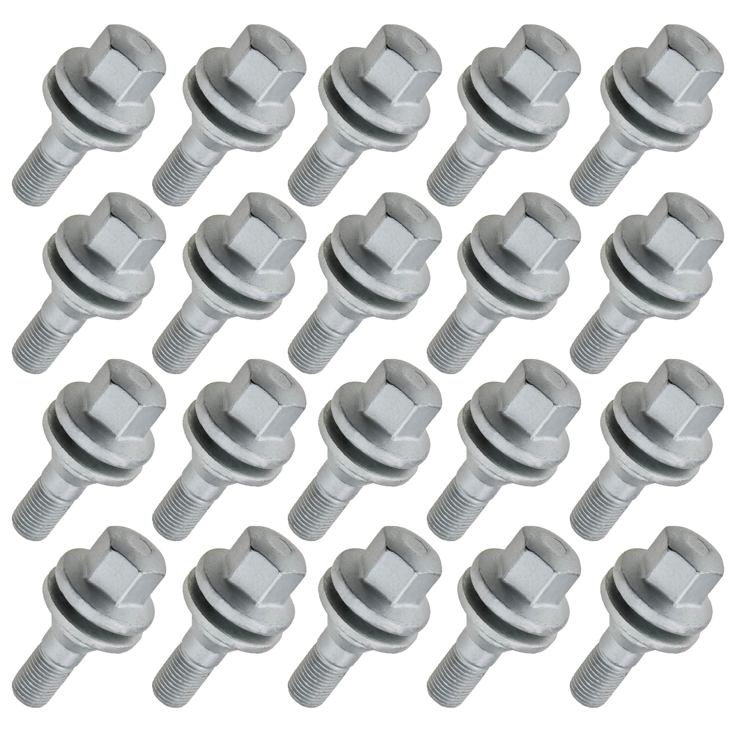 CARBONADO 20 Boulons de roue M12x1,25 38 mm Geomet pour jantes alu