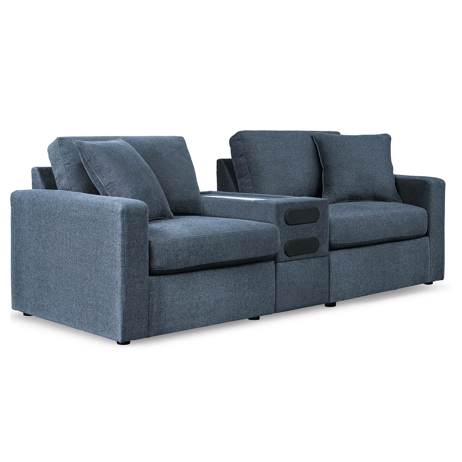 Signature Design by Ashley Modmax 3-Piece Modular Blue Sectional Couch