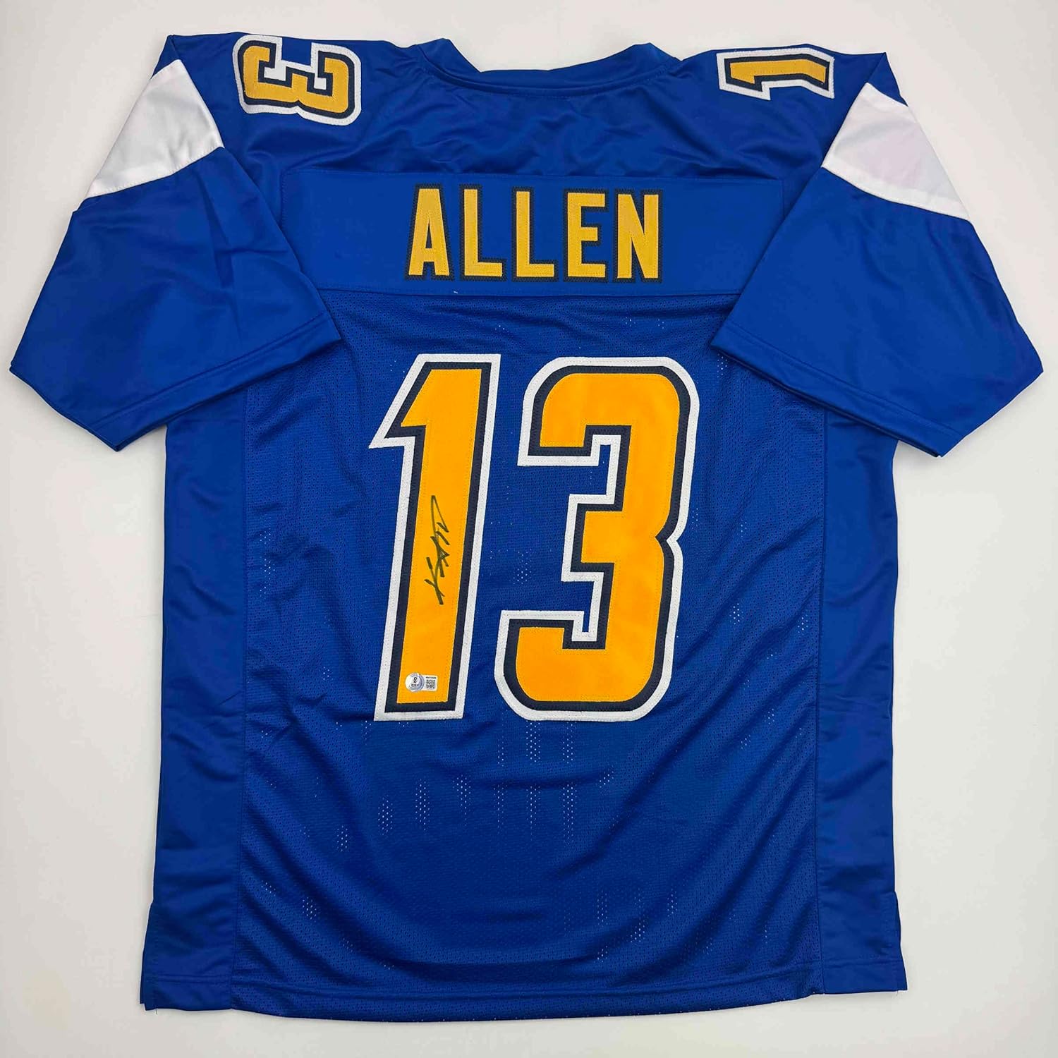 Autographed/Signed Keenan Allen Los Angeles LA Color Rush Blue Football Jersey JSA COA