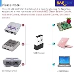 2 Pack 2.4 GHz Wireless USB Controller Compatible with Super NES Games, iNNEXT SNES Retro USB PC Super Classic Controller for Windows PC MAC Linux Genesis Raspberry Pi Retropie (Multicolored Keys)