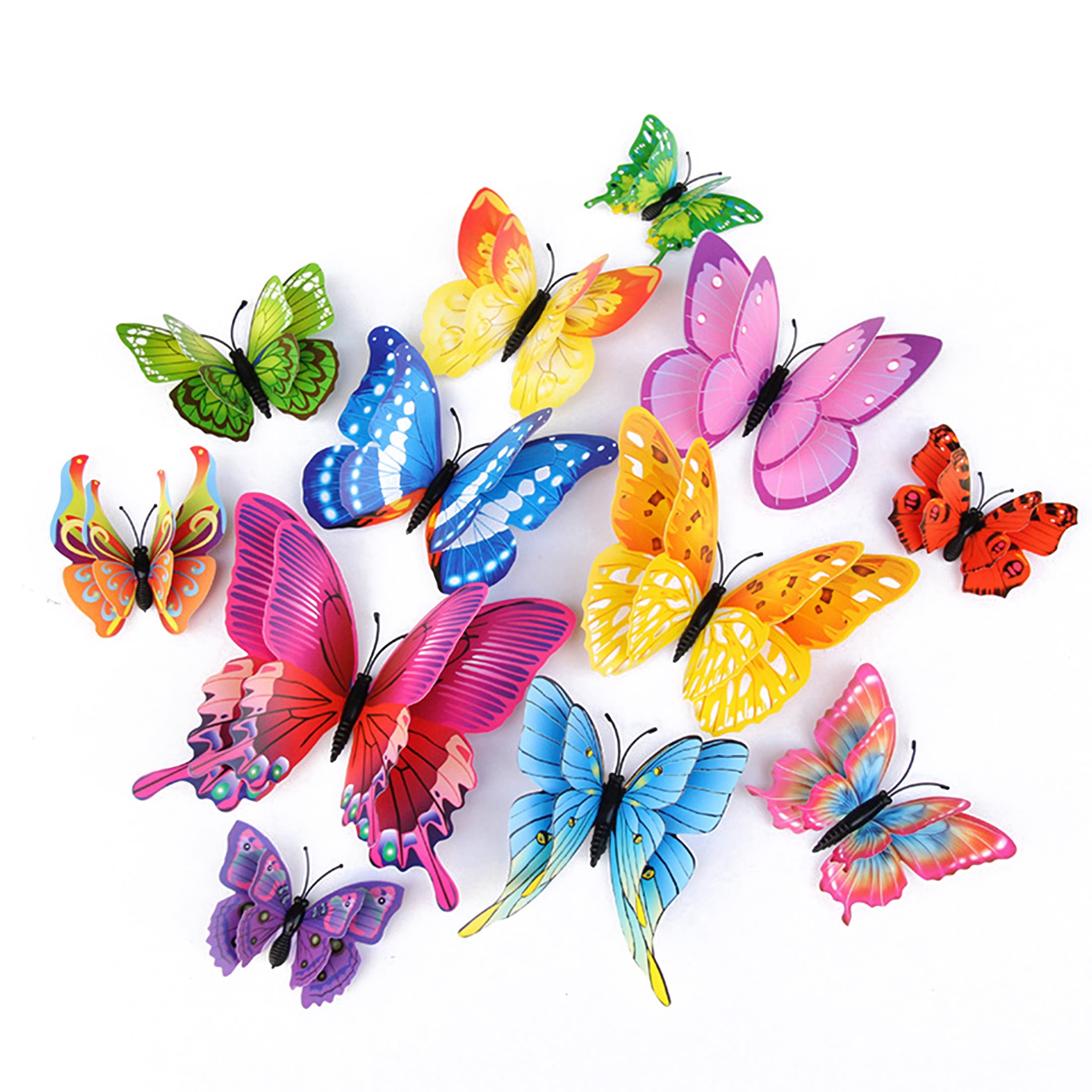 OPSEAM Butterfly Wall Decor 24/48 PCS, 3D Butterflies Stickers for Party Decorations with Magnets(Colorful, 24)OPSEAM Butterfly Wall Decor 24/48 PCS, 3D Butt…