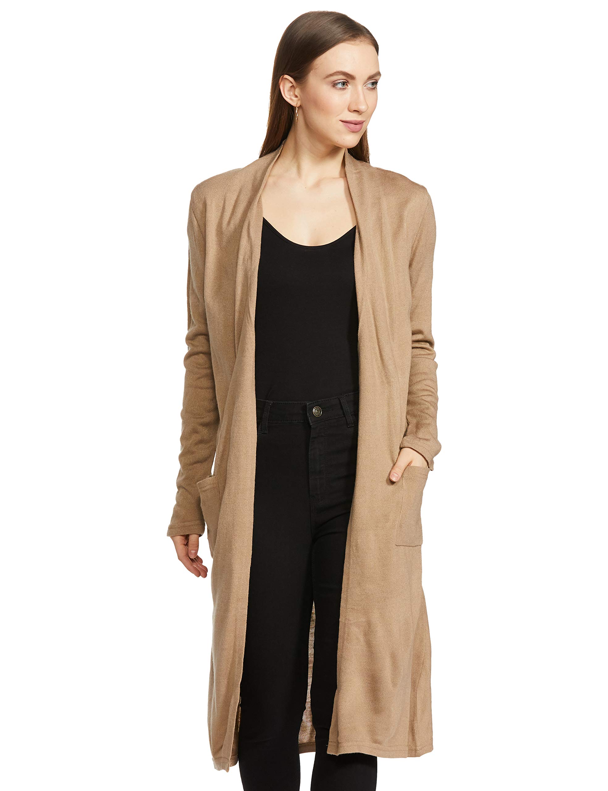 W for Woman Synthetic Women Long Length Jacket