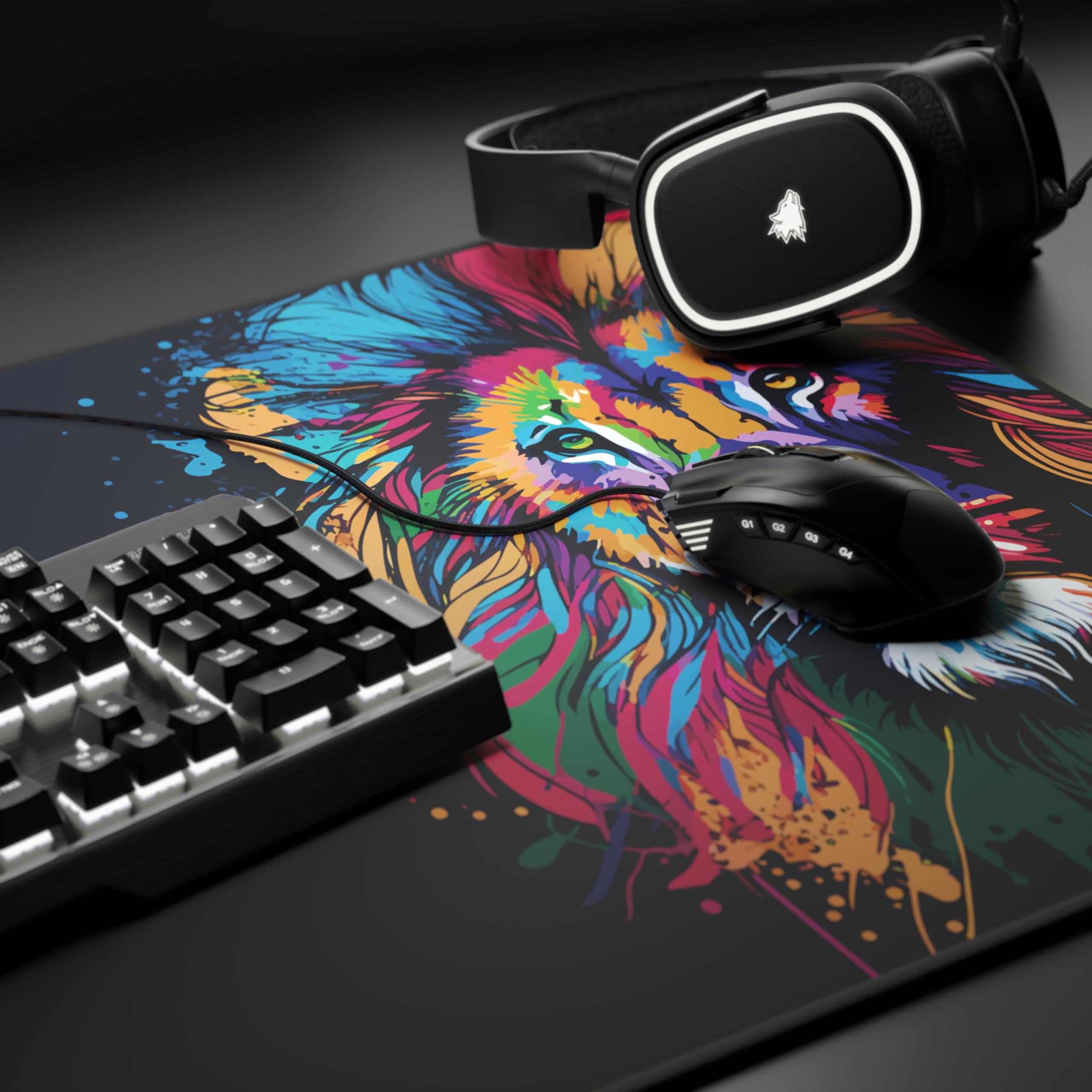 TITANWOLF - Tapis de Souris Gaming XXL 900x400mm - Mouse Pad Mat, sous