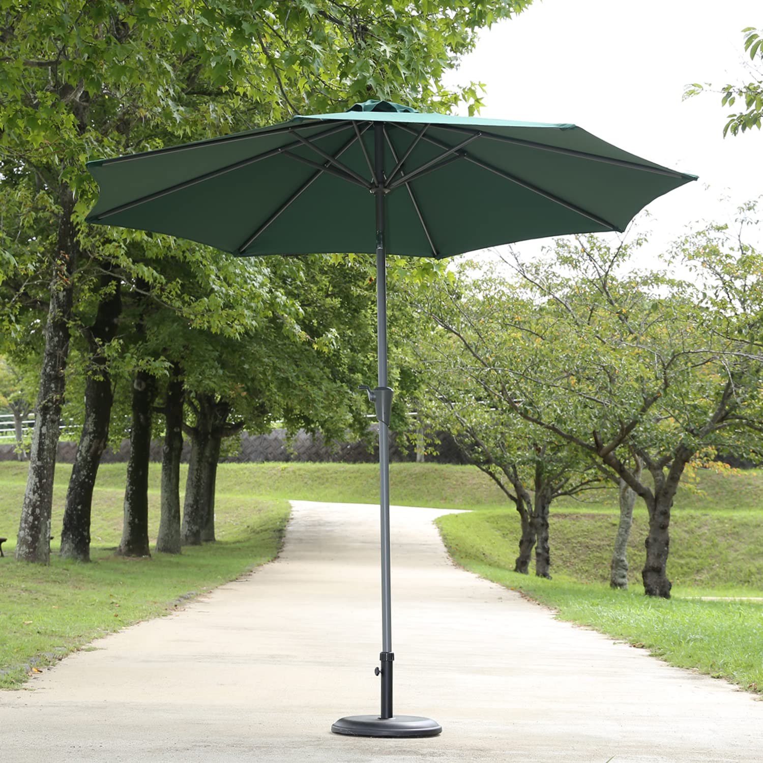 Amazon.co.jp: 不二貿易 ガーデン パラソル アルミ 幅244×奥行244×高さ