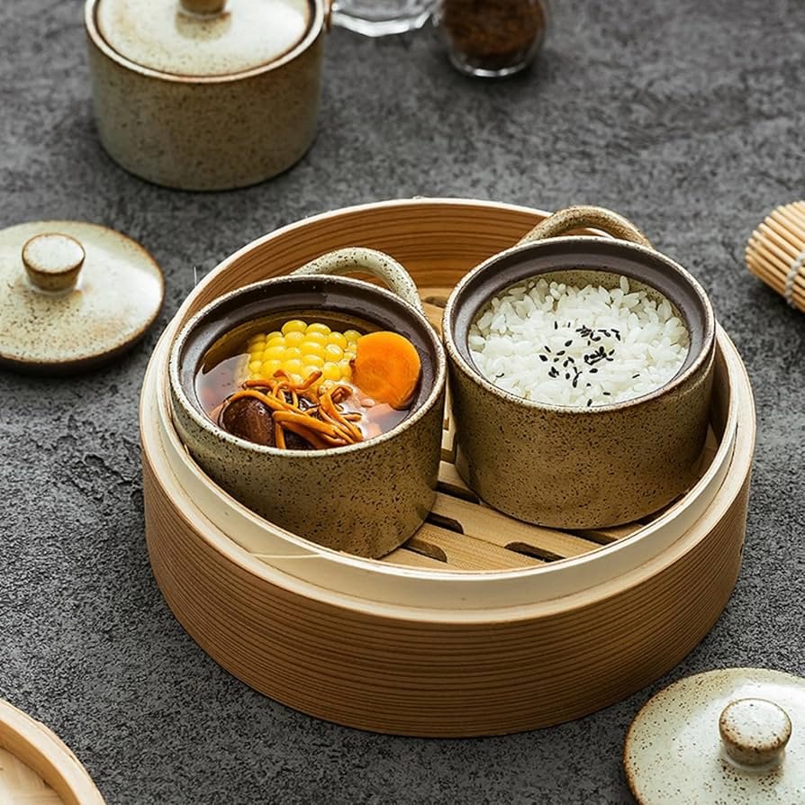 Amazon | LIINC 蒸し碗 ちゃわんむし器 茶碗蒸し 器 茶碗蒸し 蒸し器