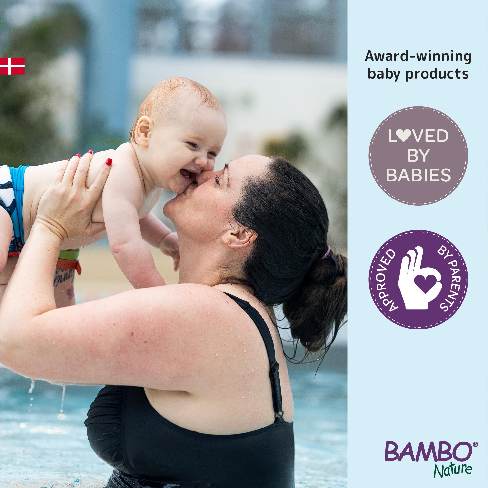 Bambo Nature Pantalones de natación (tallas S a M), S, 120 unidades