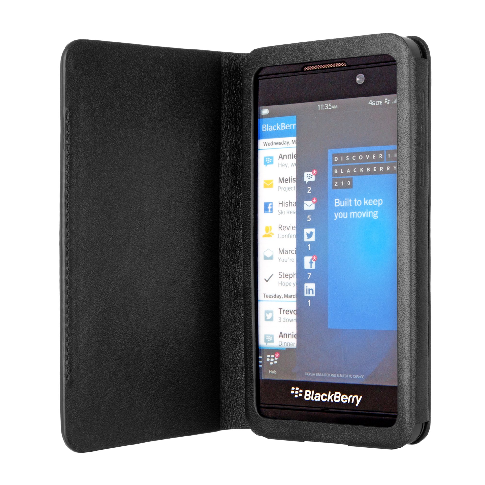 Bugatti 8251 - Carcasa de tipo libro Barcelona para Blackberry Z10, negro