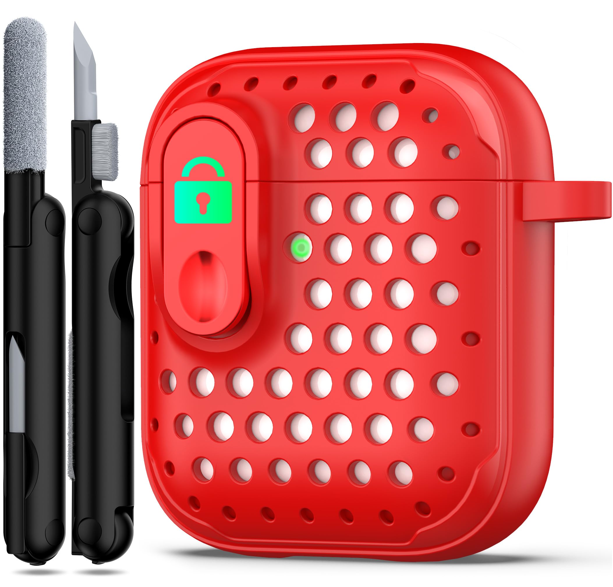 RFUNGUANGO Compatible with Airpods 2nd /1st Case,Automatic Pop-up with Safety Lock Clip, Full Body Shockproof Hard Case with Keychain Compatible with AirPods case,starry sky — view 41