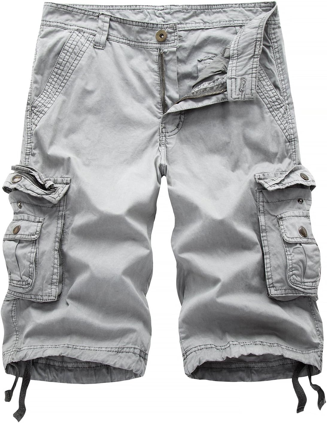 Mens Casual Cargo Shorts Walking Shorts Combat Shorts Cotton Solid