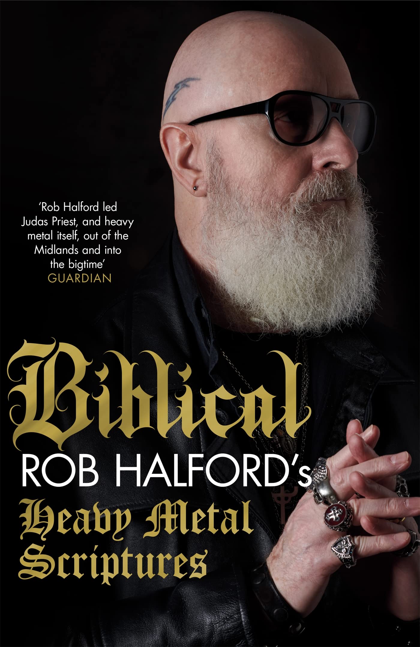 Rob Halford Judas Priest Signed Book Biblical Heavy Metal Scriptures HB