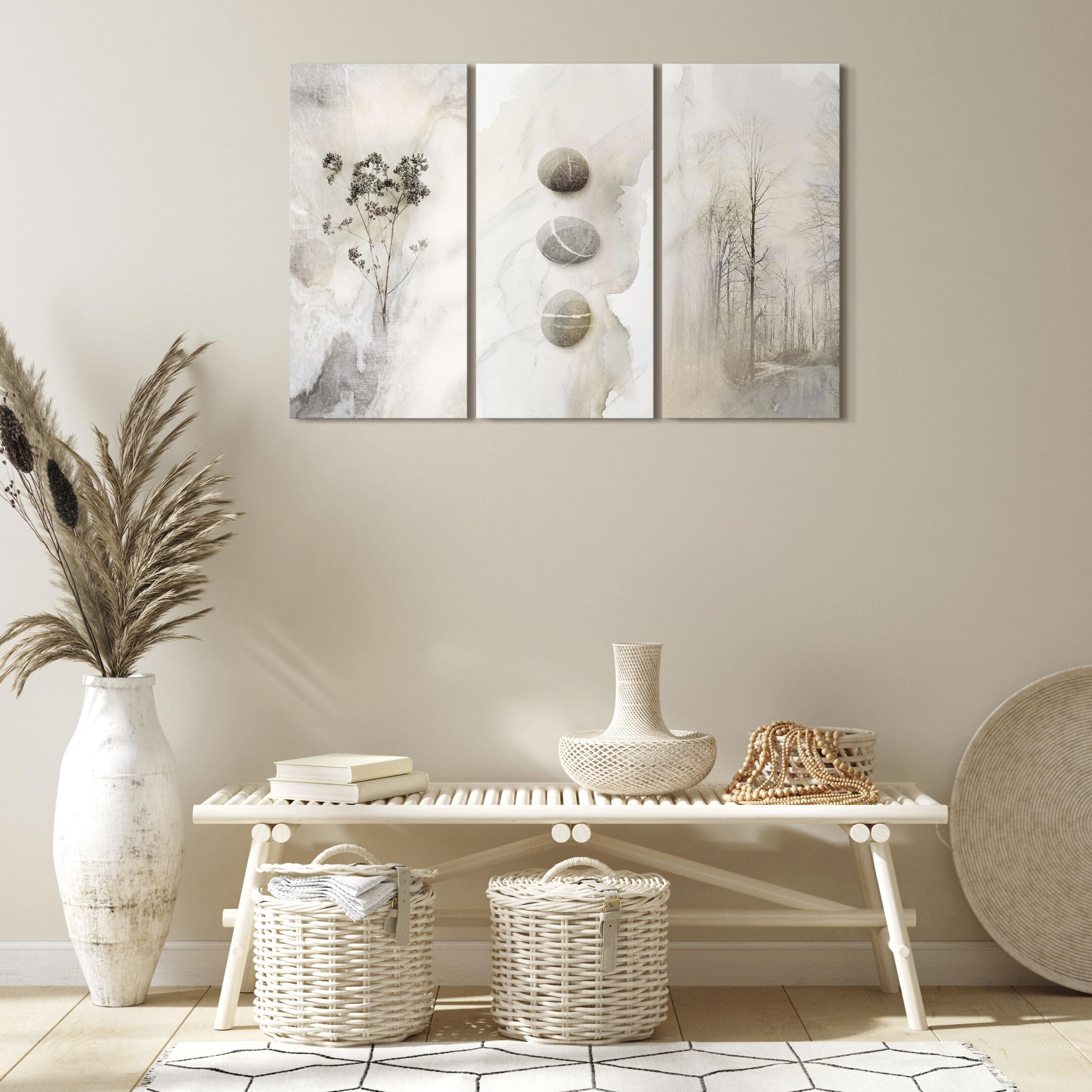 LUMASOUL Quadro Moderno Natura 90x60 Cm – Stampa Su Tela Con Cornice In Legno, Pronto Da Appendere