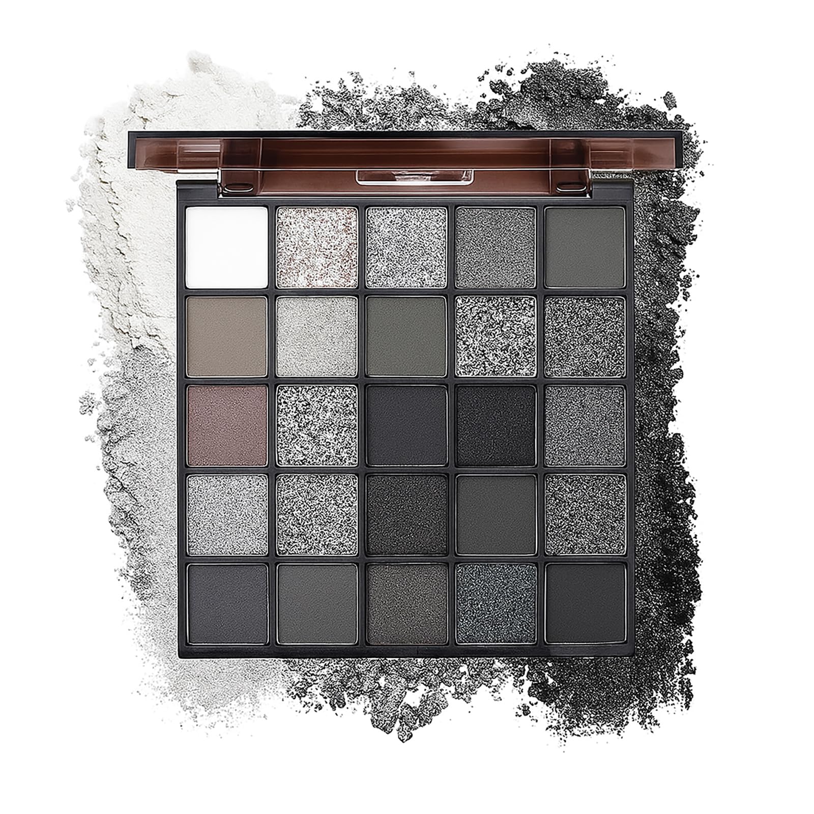 K'APEINE Tavolozza Di Ombretti Di 25 Colori Neri, Tonalità Fumicate Argento, Ombre Fumose Opaco Velluto E Metallico, Tonalità Scure Affumicate Fresche Per Trucco Gotico, Senza